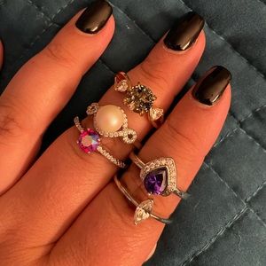 Fragrant Jewels 5 Assorted Rings Sizes 9-10